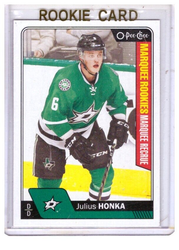 Julius Honka 2016-17 O-Pee-Chee Marquee Rookie Card #690. rookie card picture