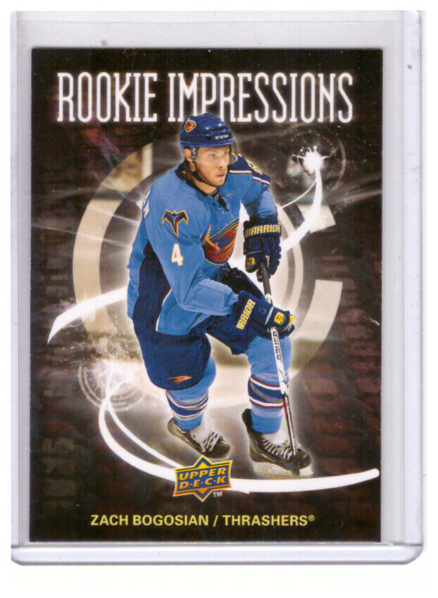 Zach Bogosian 2008-09 Upper Deck Sr.2 Rookie Impressions SP Card #RI29. rookie card picture