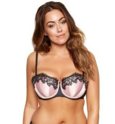 BNWT Ann Summers, Anais, peach, balcony bra, 42G plus size