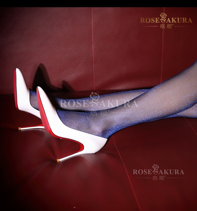 Womens Ultra Shiny Lurex Sparkle Glitter Nylon Tights Stocking Pantyhose 7379