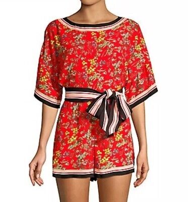 Alica And Olivia Bowie Floral Belted Romper Size 10