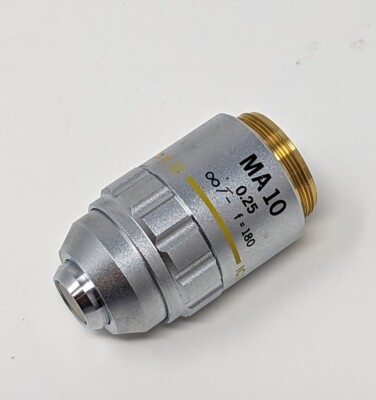 Olympus MA10 MA 10x 0.25 Microscope Objective Comparison Ballistic Metallurgical