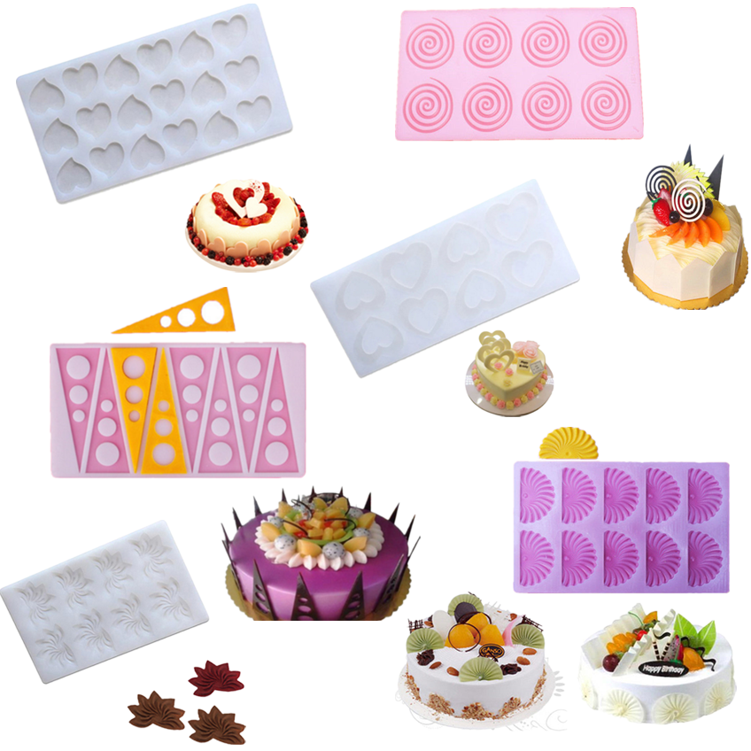 Silicone Chocolate Fondant Candy Cake Decorating Sugarcraft Diy