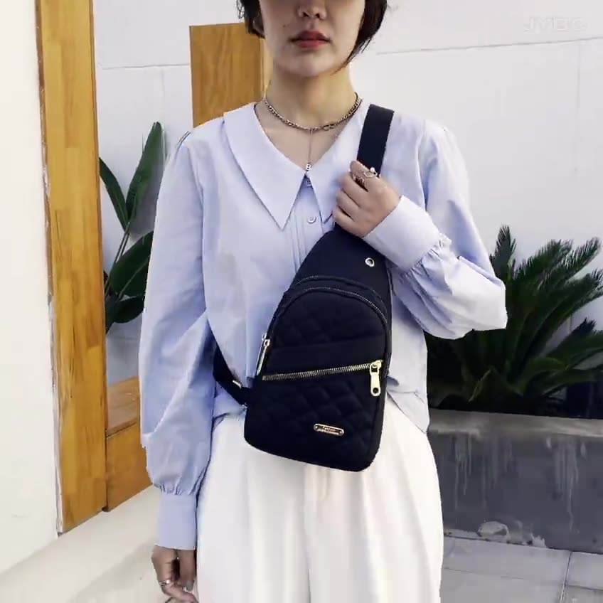 Fashion Womens Chest Pack Casual Shoulder Bag Crossbody Sling Small Back Pack US