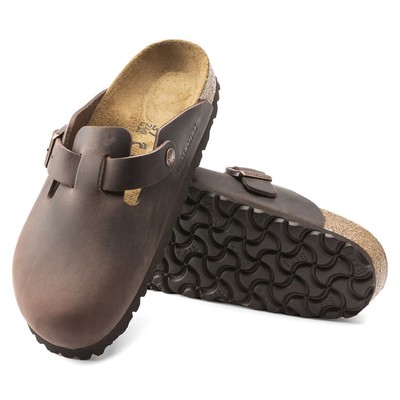 Pre-owned Birkenstock Bireknstock Unisex Boston Habana Oiled Leather (regular Width) - 0860131, Habana