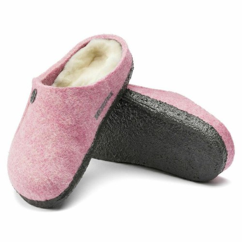 New in-Box Birkenstock Kids Zermatt Shearling Wool Clog Slipper Rose-Select Size