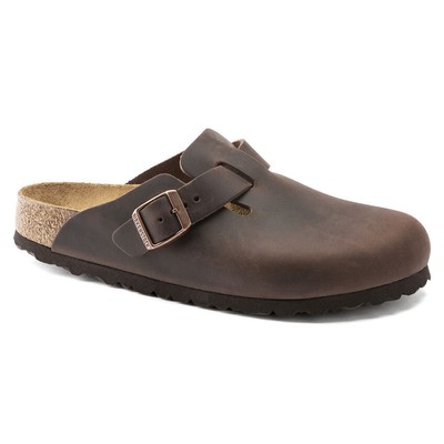 Pre-owned Birkenstock Bireknstock Unisex Boston Habana Oiled Leather (regular Width) - 0860131, Habana