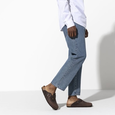 Pre-owned Birkenstock Bireknstock Unisex Boston Habana Oiled Leather (regular Width) - 0860131, Habana