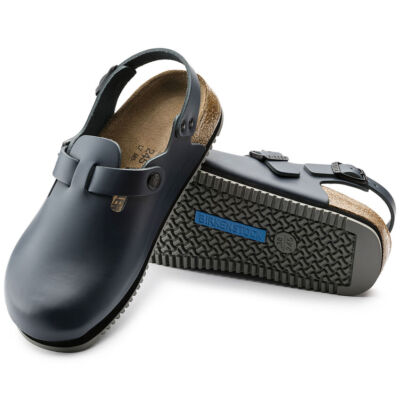 【関税&送料込】Birkenstock Slipper Tokio BIRKENSTOCK TOKIO SL BLUE SUPER GRIP SABOT CLOGS LEATHER