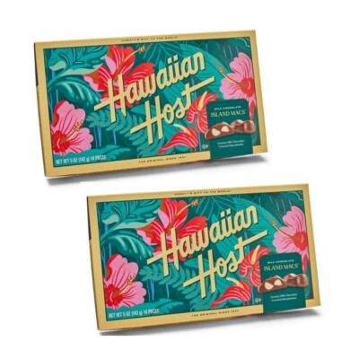 2-PACK Hawaiian Host Island Macs Macadamias, Handy Pack 5 Oz each
