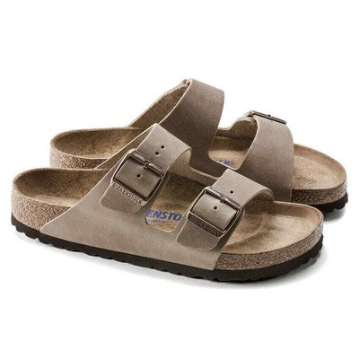 BIRKENSTOCK BIRKENSTOCK ARIZONA OILED LEATHER SOFT FOOTBED SANDAL (TABACCO BROWN, SIZE 43