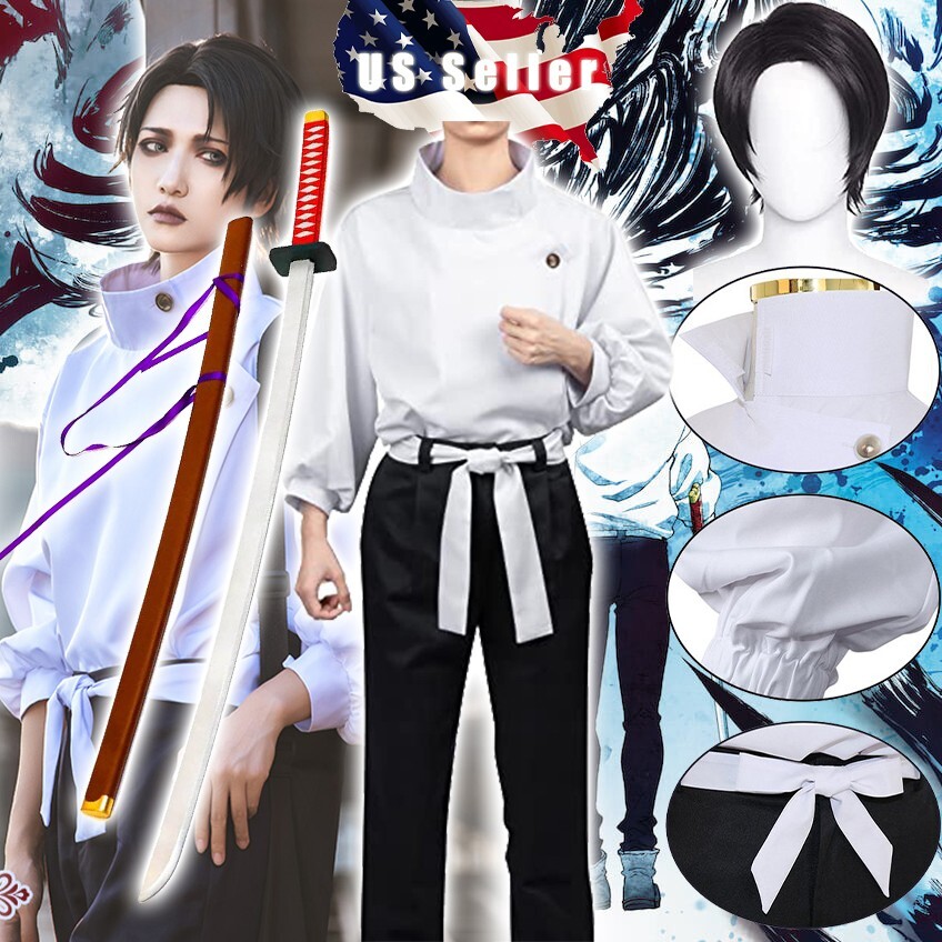 Jujutsu Kaisen Yuta Okkotsu Cosplay Costume White Shirt Suit Cos