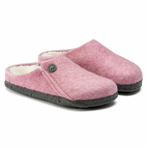 New in-Box Birkenstock Kids Zermatt Shearling Wool Clog Slipper Rose-Select Size