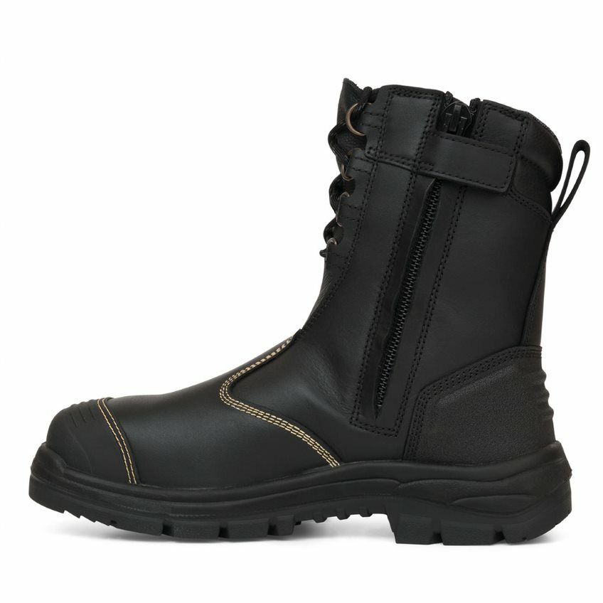 olive work boots