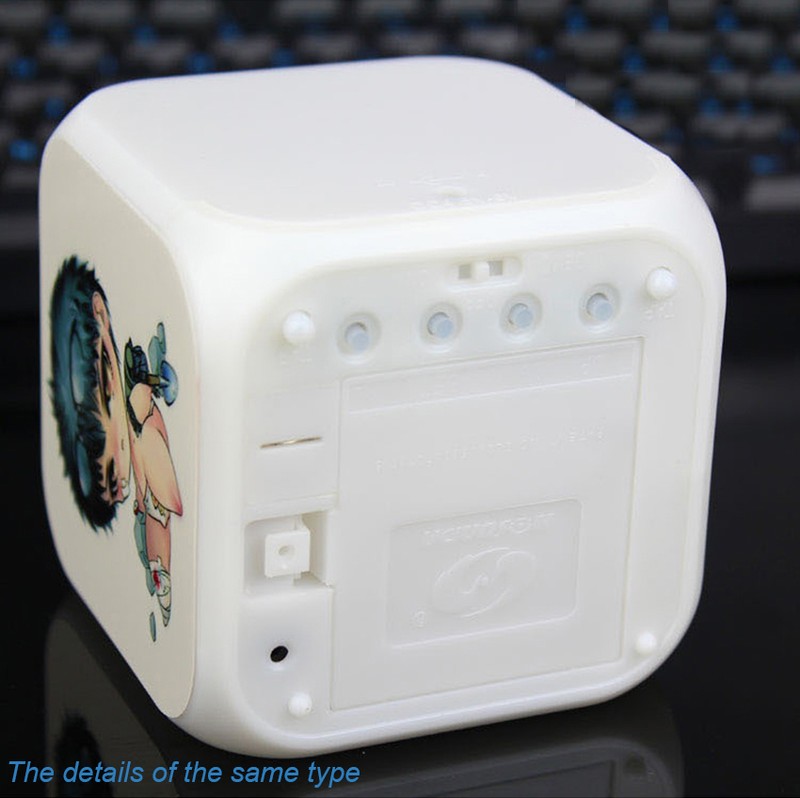 HOT Anime Naruto LED Digital Alarm Clock 7 Colors Change Fashion Calendar+Time