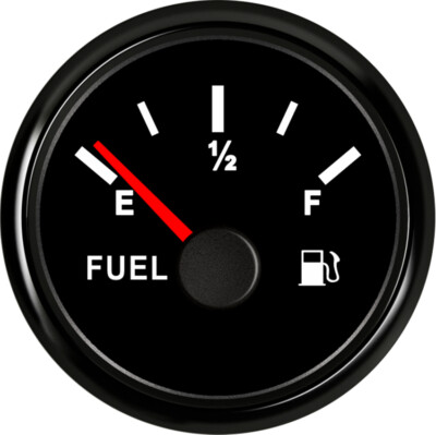 52mm Fuel Level Gauge Programmable Signal For Car Truck Boat Motorbike USA STOCK
