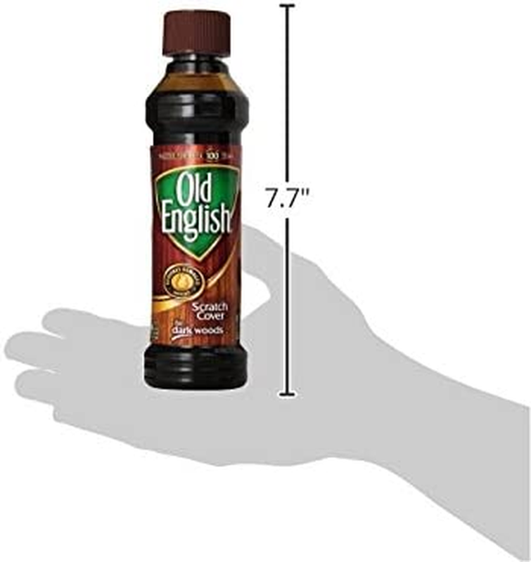 Old English Furniture Scratch Cover for Dark Woods Floor Polish , Browm, 8 Fl.Oz