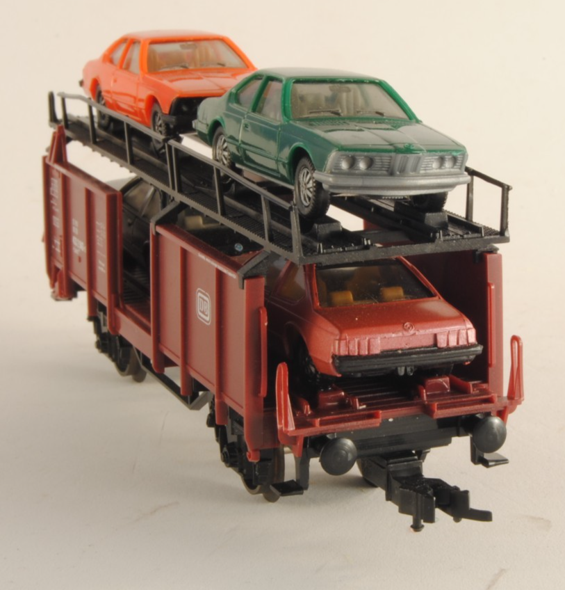 Lima 303573 Carro bisarca DB tipo Laaes trasporto 4 auto BMW 633 Herpa H0 1:87