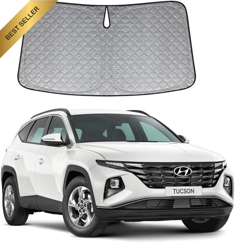 Patented Thick Windscreen Sunshade for Hyundai Tucson 2015-2026, 6-Layer Custom