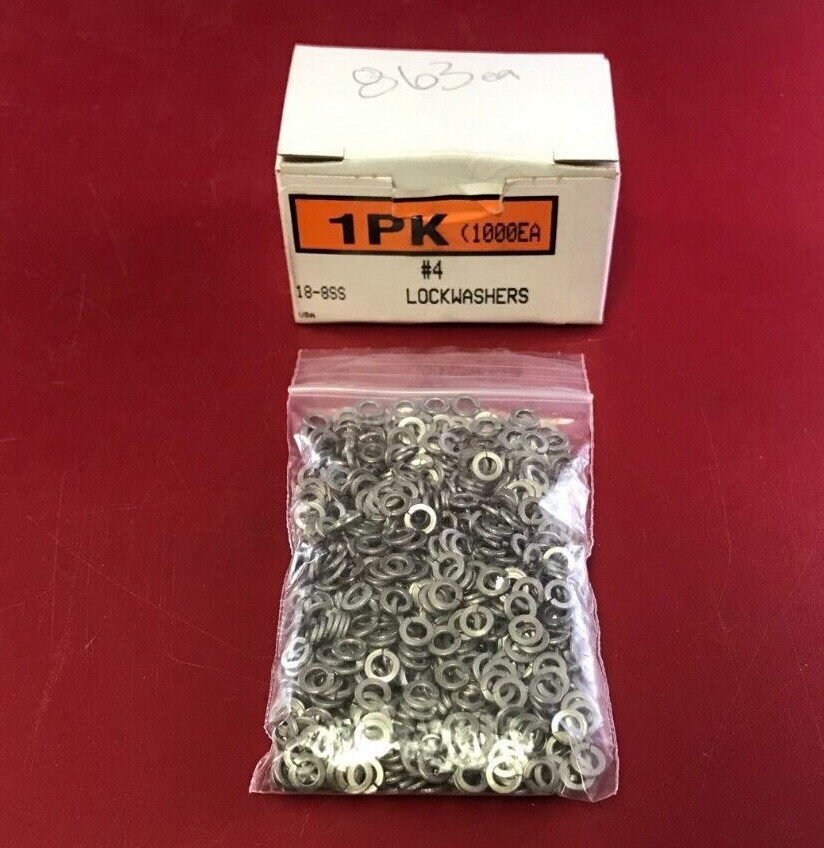 92146A005 18-8 SS, SPLIT LOCK WASHER #4 SCREW SIZE, 0.12
