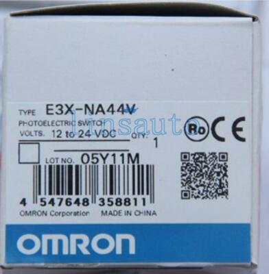 NEW OMRON E3X-NA44V PHOTOELECTRIC SWITCH OPTICAL FIBER AMPLIFIER 12-24VDC PLC