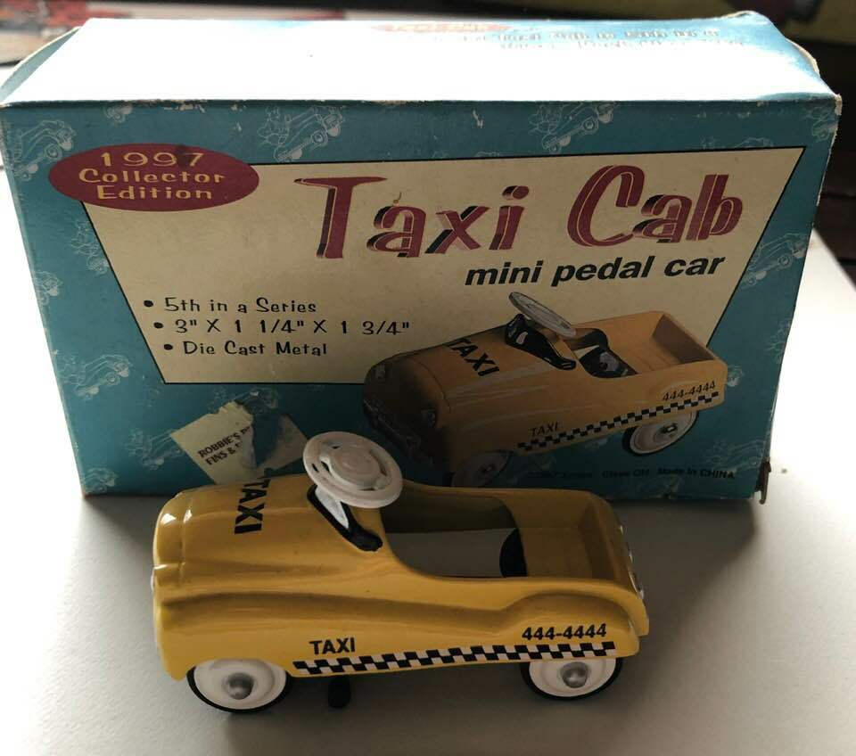 Onex Taxi Cab Mini Pedal Car Collector Edition Toy Car Collector Original Box