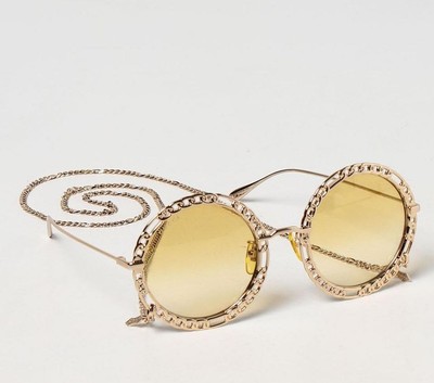 GUCCI GUCCI GG1113S-001-53 GOLD SUNGLASSES