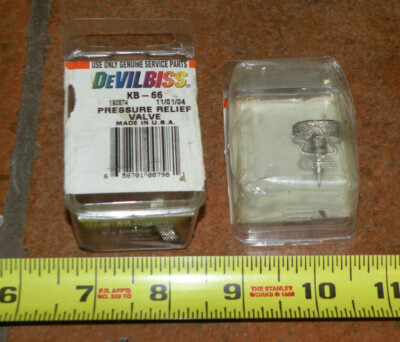 (1) DEVILBISS Pressure Relief Valve KB-66 190574