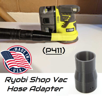 Ryobi 6 Gallon Shop Vacuum (P770ID) to One+ Random Orbit Sander Adapter P411