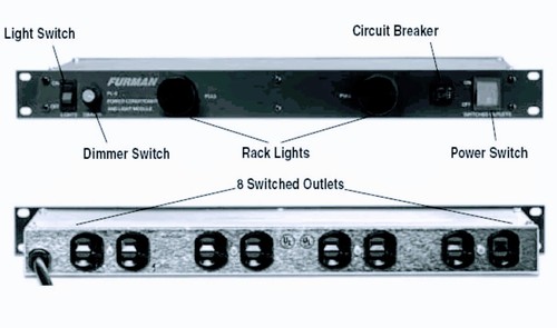 Furman PL-8 Power Conditioner / Light Module w/Rack mount
