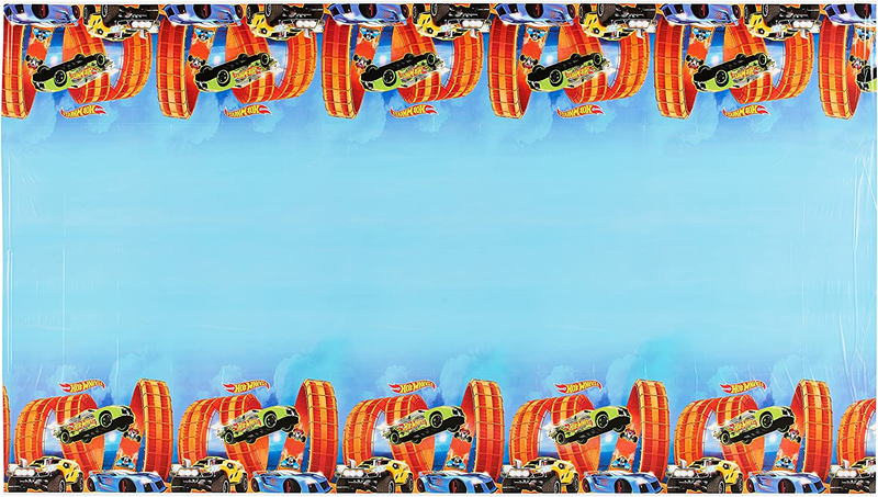 Amscan Hot Wheels Wild Racer Plastic Table Cover, Party Favor, 54