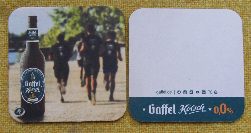 Bierdeckel Gaffel KÃLsch- KÃ¶Lsch 0,0  (30b-23)