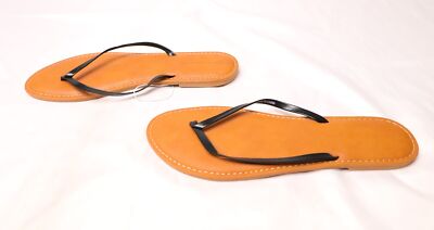 Amazon Essentials Women's Casual Slip On Thong Sandal CB7 Black Size US:10 UK:8