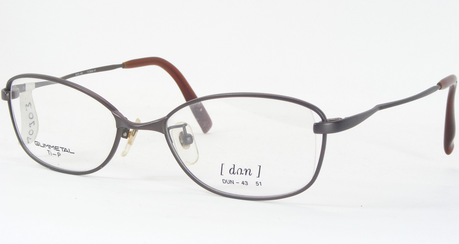 DUNDUN ドゥンドゥン　 アフリカン Vintage DUN DUN-43 GUNMETAL BROWN UNIQUE RARE EYEGLASSES