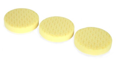 WEN AA1502 5-In Medium-Grit Diamond-Cut Foam Polishing Pads-Light, 3 Pack
