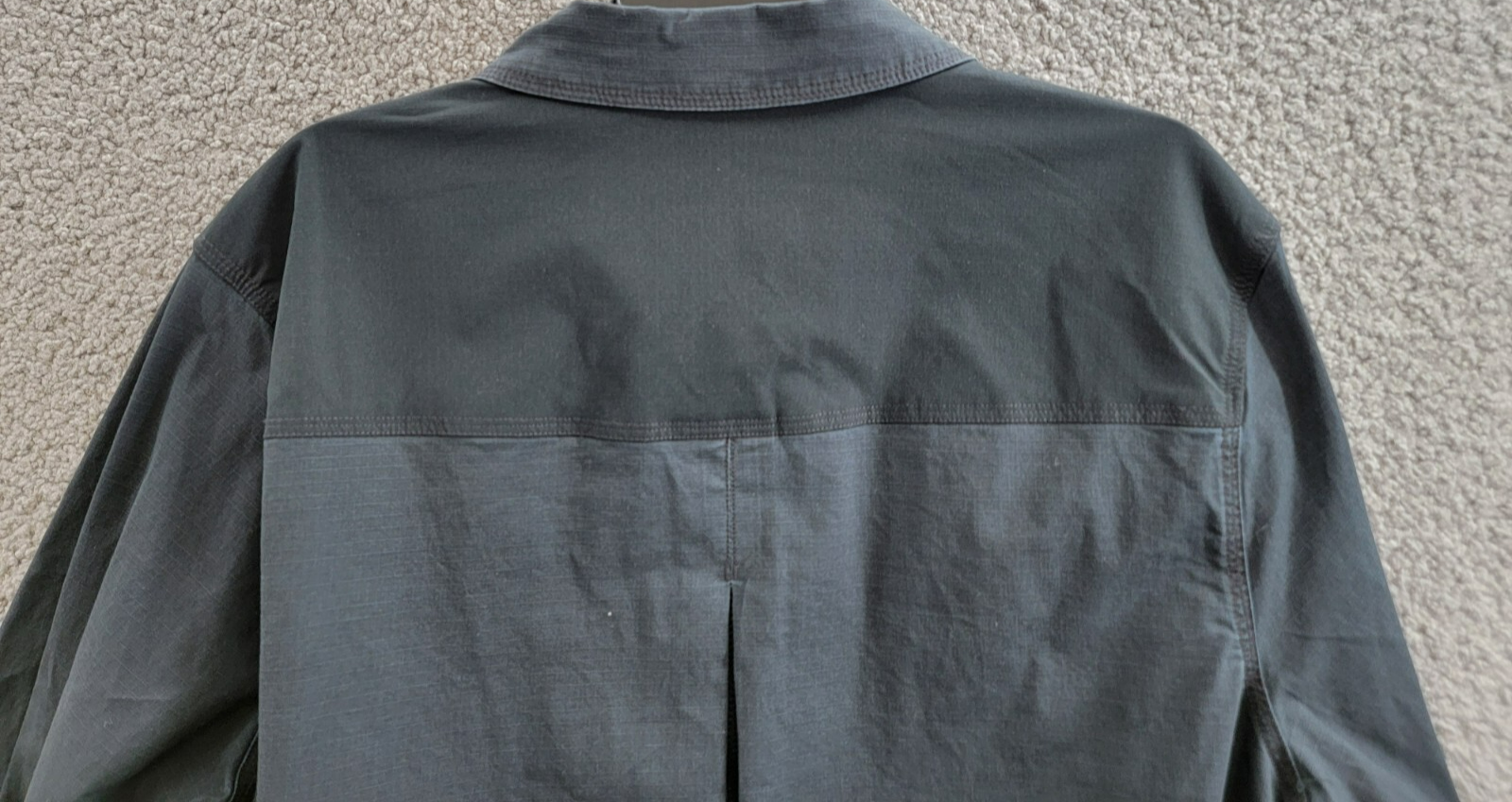 BASS OUTDOOR Ripstop Utility Shacket Men's M Black Beauty Snap Front Long Sleeve - Picture 16 of 19