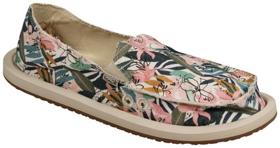 Sanuk Donna ST Tropical Sidewalk Surfer — розовый/зеленый — новинка