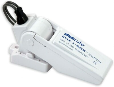 Rule 35FA Marine Rule-A-Matic Switch with Fuse Holder Mercury Free White 29-35F