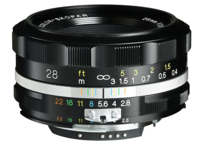 New VOIGTLANDER USA 28mm f2.8 SL IIS COLOR SKOPAR Nikon BLACK RIM FREE NEXT DAY