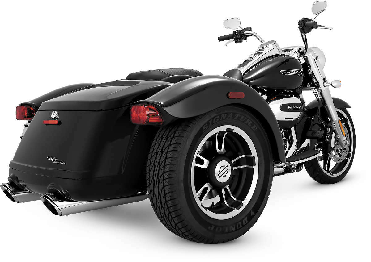 Vance & Hines - 16796 - Twin Slash Round Slip-Ons, Chrome