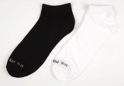 Mens Low Cut Socks Moisture Control US Polo Association Sport Sock Pack of 10