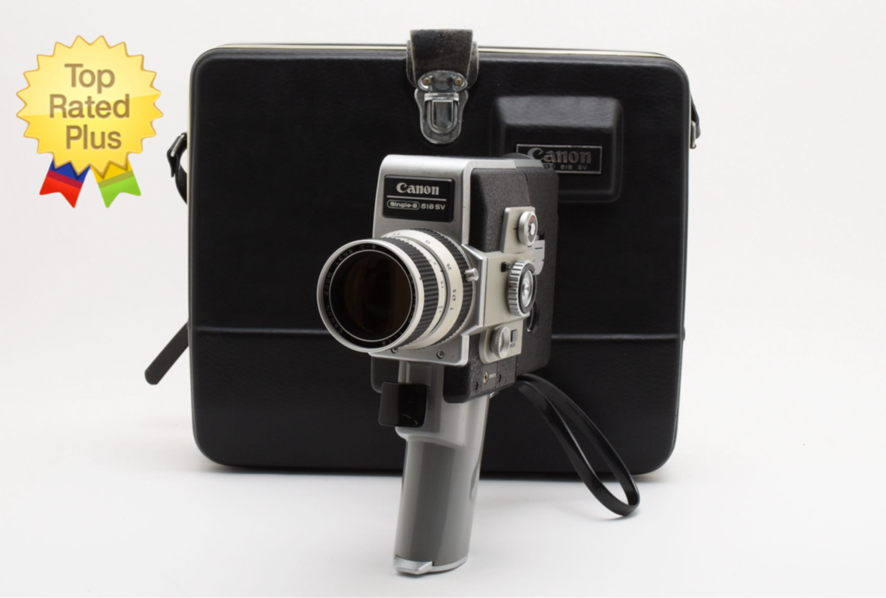 CANON　Single-8 518 Near Mint w/Case] Canon Single 8 518 SV Auto Zoom 8mm Film