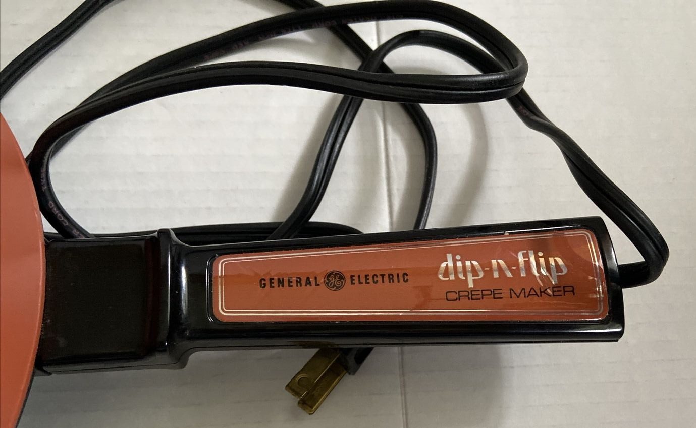 GE dip-n-flip Crepe Maker Vintage CR1 3950-112 *tested and works*