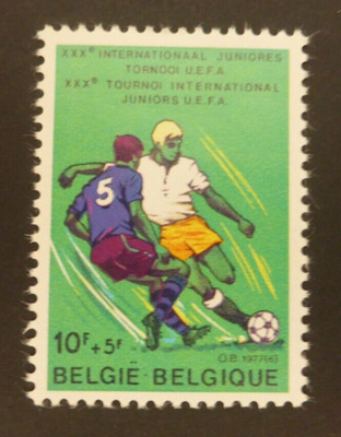 Belgium 1977 Soccer Players (MNH)