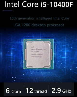 Intel BX8070110400F Core i5-10400F 6 Cores 10th Gen Desktop Processor New