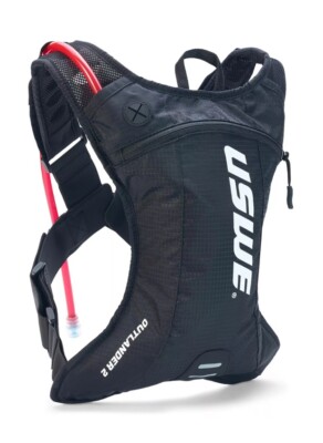 USWE Outlander 2  2L Hydration Pack w/1.5L Bladder Enduro MTB Hiking -Black NWT