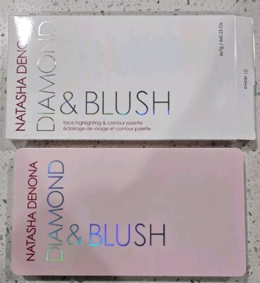 NIB Natasha Denona Diamond & Blush Highlighter Glow Face Cheek Palette 01 DARYA