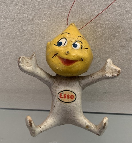 NOS ！ 1960’ｓ ESSO エッソ オイルドロップ ビンテージ TOY Vintage ESSO Gas Station Oil Drop Man Hanging Advertising