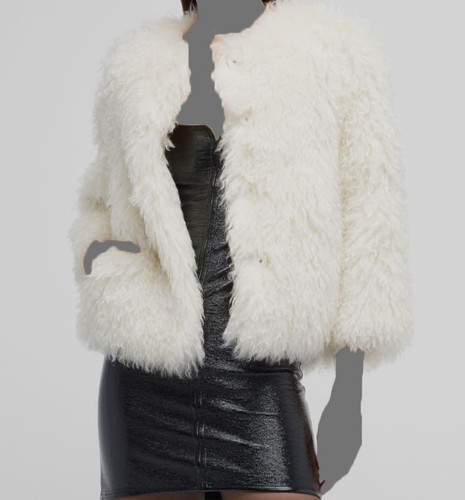 $2650 Becagli Women's Ivory Mohair Coat Jacket Size 42 | eBay