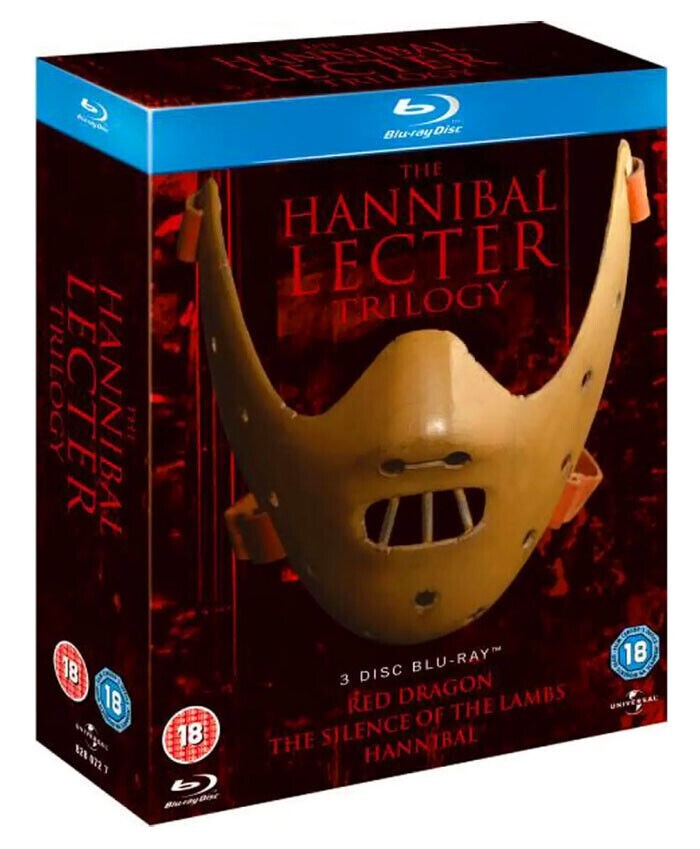 THE HANNIBAL LECTER TRILOGY 3-Movie Collection Blu-Ray Set NEW